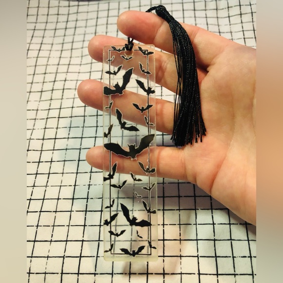 Other - Bats Acrylic Bookmark - Spooky Halloween Reader